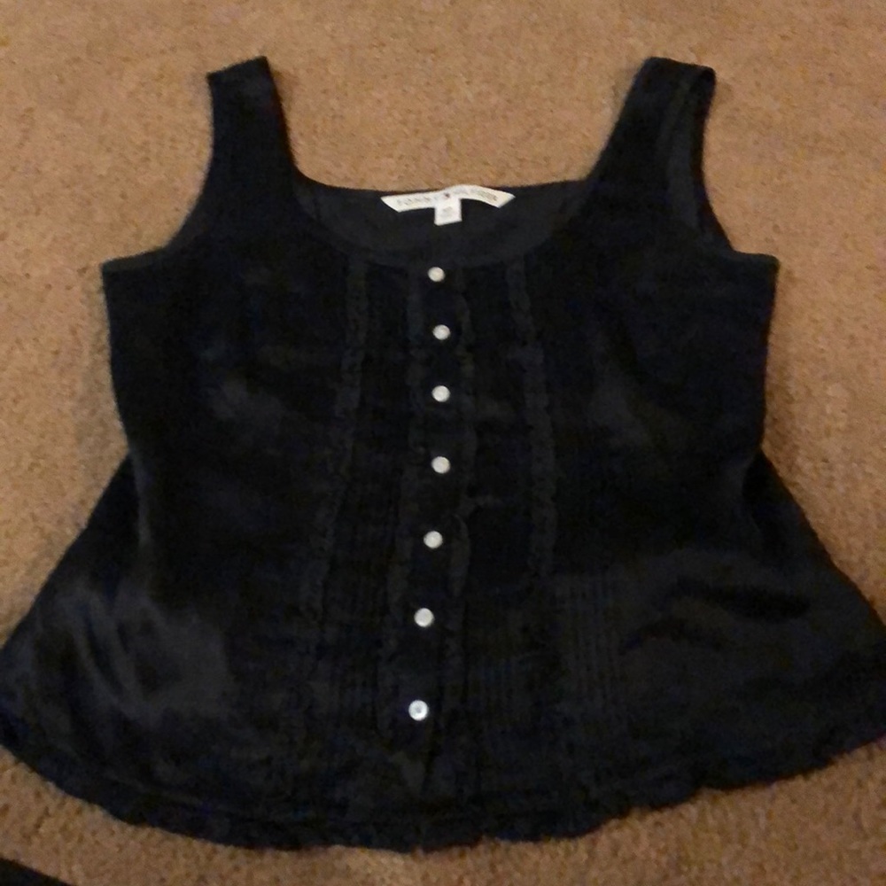 Black Tommy tank top